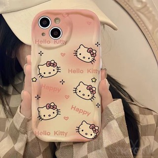 Ốp Điện Thoại Mèo Katie Sáng Bóng Cho iPhone 15 14 13 12 11 Pro Max 15 Plus 14 Plus Cặp Đôi Hoạt Hình Đáng Yêu Mèo Con Vỏ Mềm