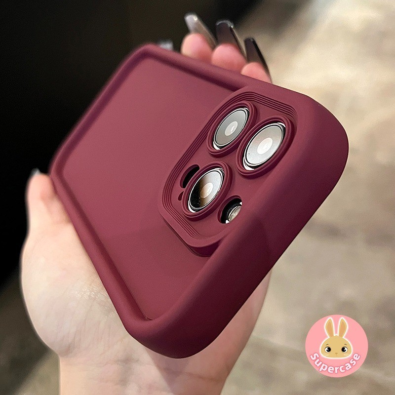 Ốp Màu Trơn Cho Redmi Note 14C A5 14 Pro + 14S 14R Turbo 4 K80 K70 Pro Xiaomi Poco X7 Pro 4G 5G Đơn Giản Full Cover Thời Trang Chống Rơi Vỏ Điện Thoại + Full Cover Lens Camera Pro