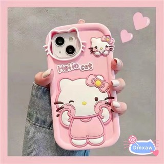 Ốp Điện Thoại Hello Kitty Dễ Thương Cho Vivo V30 V29 V27 V23 Pro V21 V21S V20 Pro iQOO U3 Neo 5 3 Z3 Z5 Y33S 5G Y73S Y52S Phim Hoạt Hình 3D Mèo Mèo Macarone Silicon Mềm Bảo Vệ