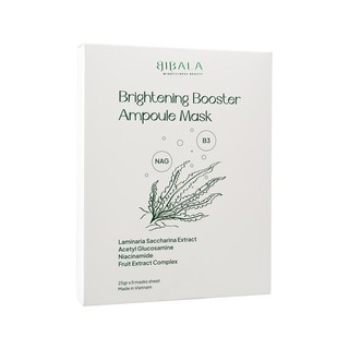 [Hộp] Mặt nạ dưỡng sáng, làm dịu và dưỡng ẩm 25G BRIGHTENING BOOSTER AMPOULE MASK 25G BIBALA