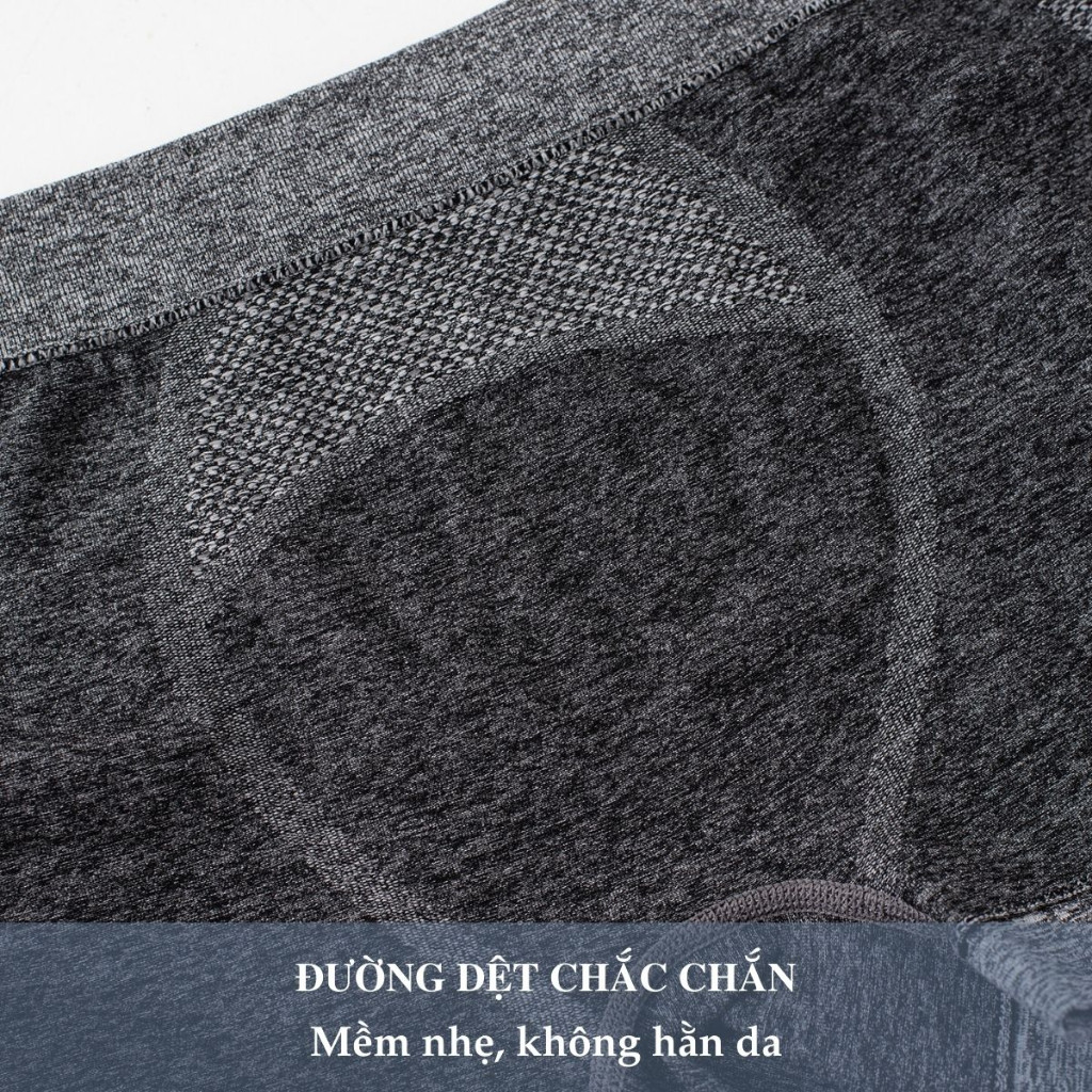 Quần Sịp Đùi Nam H90 Boxer Cao Cấp Dệt Kim Kháng Khuẩn Không Hằn Da, Thấm Hút, Co Giãn W018