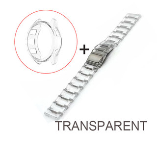 Dành Cho Garmin Forerunner 165 265 2 Dây Nhựa Trong Suốt + Vỏ TPU Mềm Dây Đeo Có Thể Điều Chỉnh