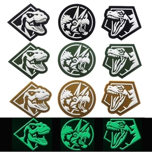Patch_miếng dán PVC velcro dạ quang khủng long _tactical