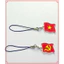 Dây treo 2 mặt hình cờ Đảng,cờ Việt Nam, chất liệu mica trong suốt, dùng làm kỷ niệm, treo điện thoại- Sango