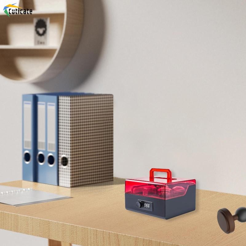 Hộp đựng con dấu chuyên nghiệp Nhẹ sành điệu với hộp khóa kết hợp trong suốt cho văn phòng