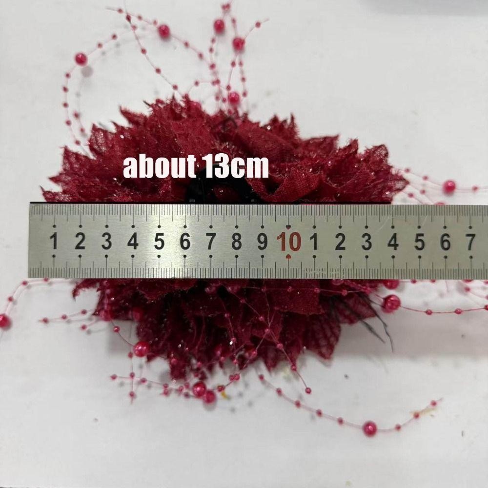 Nắm kẹp tóc nữ hoa mẫu đơn sequin thanh lịch