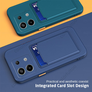 Ốp Điện Thoại Silicon Mềm Có Ngăn Đựng Thẻ Cho Xiaomi Redmi Note 13 Pro Plus 13Pro + Note13 Note13Pro 4G 5G Redmi Note 13 4G