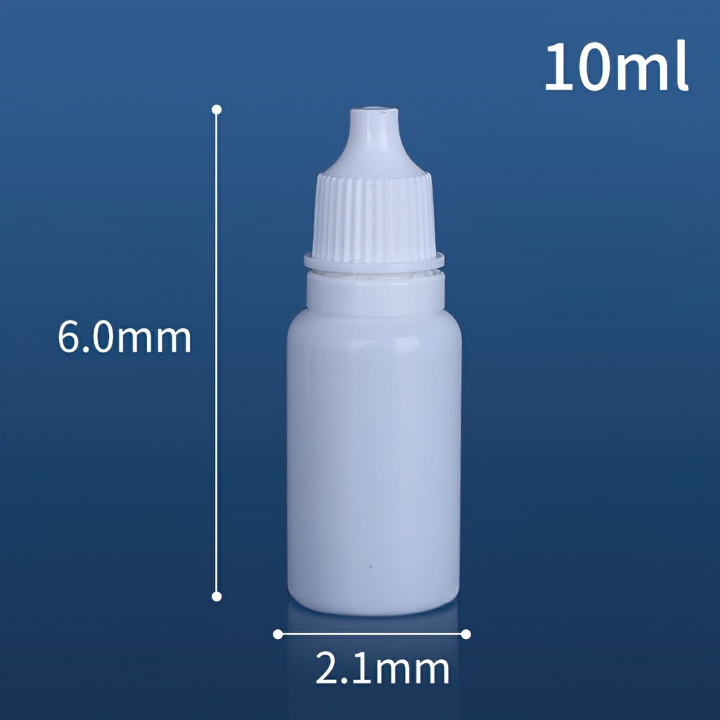 10 Vỏ lọ nhỏ mắt nhựa 3ml 5ml 10ml 20ml 30ml 50ml 100ml - Chai nhỏ giọt đựng hương liệu, chiết mực, dụng cụ spa