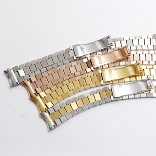 Cho 20mm Rolex DATEJUST Chủ tịch Năm Thánh Dây Đồng Hồ Dây Đeo Chắc Chắn Cong Đầu Vít Liên Kết Vòng Tay