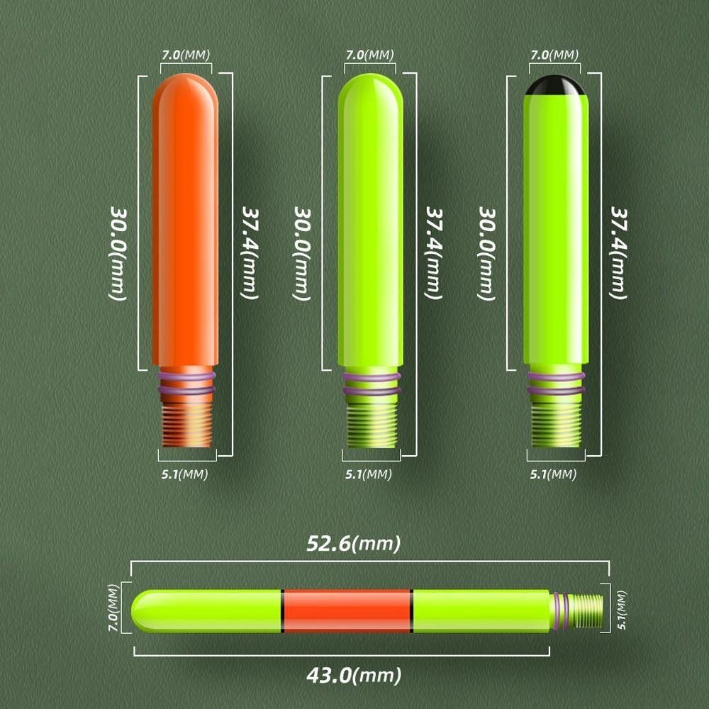 NORDICLIFE 1 Phao điện tử, Thay đổi màu sắc cảm biến Đèn LED câu cá siêu sáng Đèn phao thông minh, Cảm ứng siêu nhạy Cảm ứng phát sáng ban đêm phao câu cá hàng đầu cr425 Pin