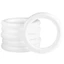 FANIELLAPOWELL 1 Vòng hoa thủ công DIY, dành cho đồ thủ công Giáng sinh Vòng xốp tròn, Polystyrene bền màu trắng 5 / 7 / 8 / 10 / 12 / 15 / 17 / 20cm Trang trí tiệc cưới