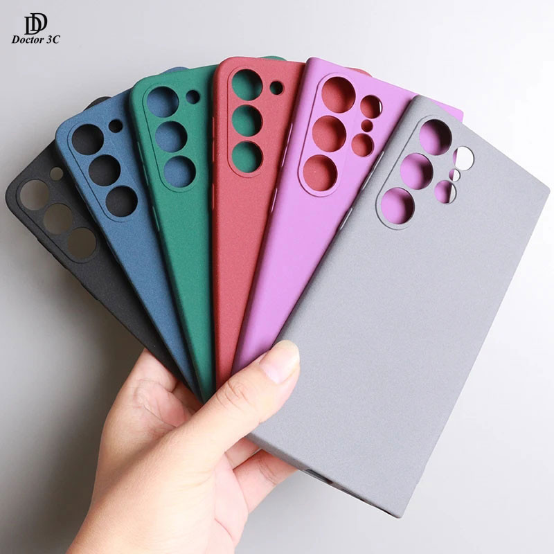 Ốp Điện Thoại Cứng Đá Cát Mờ Cho Samsung Galaxy ss S21 S20 FE Ultra S10 S9 S8 Plus S10E 4G 5G 2024