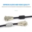 GETVOW 1 Vòng từ tính chống nhiễu, Bộ lọc khử từ Snap-on lõi Ferrite, Bộ lọc cáp kẹp EMI RFI có thể tháo rời 3,5 / 5 / 7 / 9 / 13 / 15mm