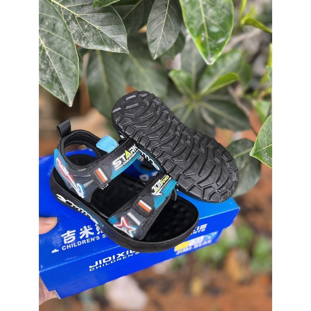 dép cho bé trai êm chân chống trượt khâu đế bền đẹp kiểu dáng thể thao QCCC full box có size đại 810 ( ảnh thật )
