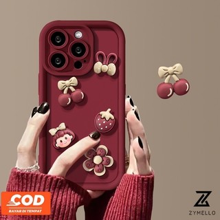 Ốp lưng OPPO Reno12 F 5G Reno11 F Reno 11 5G Reno 11 Pro 5G Reno 10 5G Reno 8T 5G Reno 8T 4G Reno 8Z 5G Reno 7Z 5G Reno7 Reno8 Reno4 Reno5 Ốp điện thoại TPU chống sốc búp bê dâu tây 3D