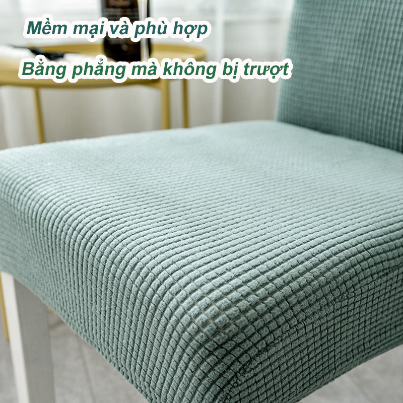 Bọc Ghế Ăn Độ đàn hồi cao, kiểu dáng đơn giản, đa dạng phong cách để lựa chọn, rất phù hợp với phụ kiện gia đình