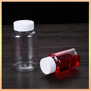 15ml / 20ml / 30ml / 100ml Nhựa PET Trong Suốt Trống Cói Chai Bột Chắc Chắn Thuốc Viên Lọ Hộp Đựng Thuốc Thử Đóng Gói Chai