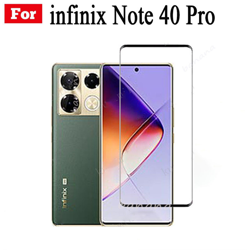Phim thủy tinh 3 TRONG 1 Infinix Note 40 Pro 5GTempered Infinix Note 40 Pro Plus Note 40 Pro 4G Phim thủy tinh phủ toàn diện + Bảo vệ kính ống kính máy ảnh