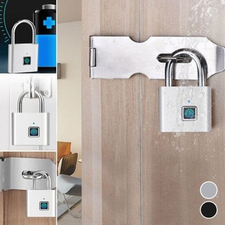 Khóa mật khẩu vân tay JKDESIGN, Ổ khóa vân tay thông minh chống nước sạc USB, Ổ khóa thông minh di động chống trộm