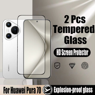 P70 2 Chiếc Kính Cường Lực Bảo Vệ Màn Hình Cho Huawei Pura 70 5G 9D Kính Bảo Vệ