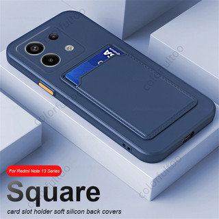 Ốp Điện Thoại Silicon Mềm Có Ngăn Đựng Thẻ Cho Xiaomi Redmi Note 13 Pro Plus 13Pro + Note13 Note13Pro 4G 5G Redmi Note 13 4G