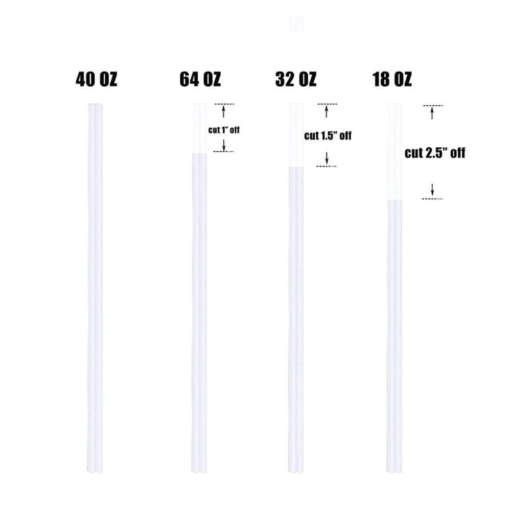 HOBBYIN 1 Bộ Ống Hút Cốc, Uống Có Bàn Chải Ống Hút Nhựa, Ống Hút Thay Thế Thẳng 9 Mm