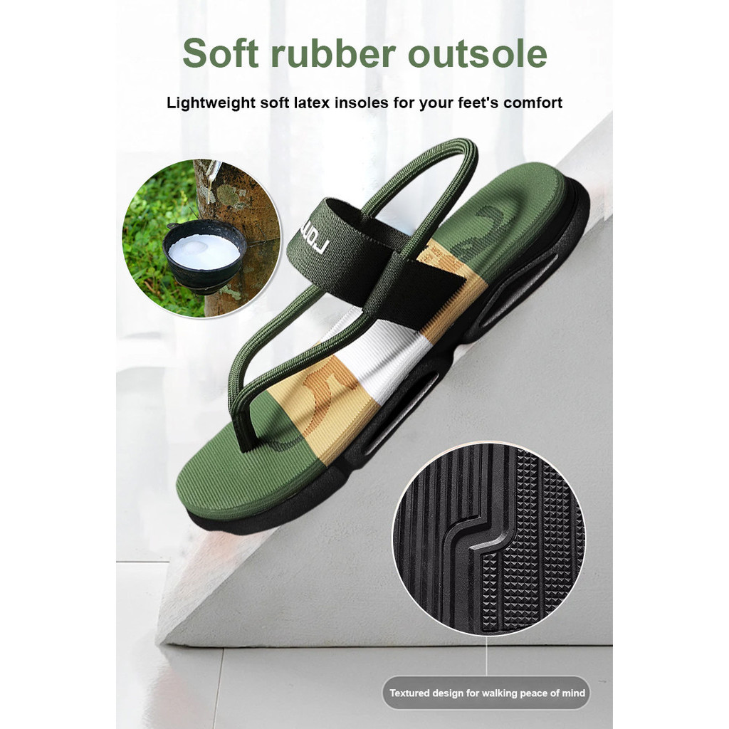 Dép xỏ ngón đi biển thời trang Dép Sandal ngoài trời Dép Sandal Dép Dép thông thường Dép ngoài trời nam