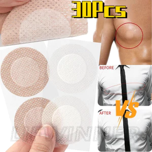 30 Cái Nắp Núm Vú Vô Hình - Dành Cho Áo Sơ Mi Nam - Chống Mài Mòn, Tự Dính - Phụ Kiện Quần Áo - Miếng Dán Áo Ngực Dùng Một Lần - Chống Thấm Nước, Thoáng Khí - Miếng Dán Ngực