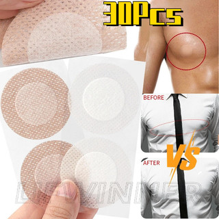 30 Cái Nắp Núm Vú Vô Hình - Dành Cho Áo Sơ Mi Nam - Chống Mài Mòn, Tự Dính - Phụ Kiện Quần Áo - Miếng Dán Áo Ngực Dùng Một Lần - Chống Thấm Nước, Thoáng Khí - Miếng Dán Ngực