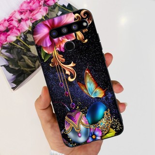 Dành Cho LG V50 ThinQ 5G Ốp Lưng LM-V500 LM-V500N LM-V450 Vỏ Silicon Đen Hoa Thời Trang Vỏ Mềm Cho LG V50ThinQ 5G