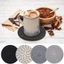 FUHUIOT 8 / 10 Chiếc Đế Lót Ly Uống Nước, Dây Cotton Tròn Dệt Trivet Placemats, Giữa Thế Kỷ Hiện Đại Chịu Nhiệt Chống Trơn Trượt Đĩa Ăn Bộ Thảm Để Bàn