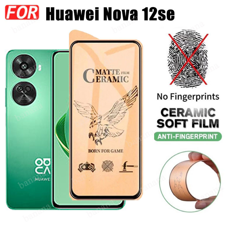 Kính cường lực gốm 3 TRONG 1 Huwei Nova 12SE cho Nova 12i Nova 10SE Nova 9se Ống kính máy ảnh Kính bảo vệ màn hình và phim mặt sau