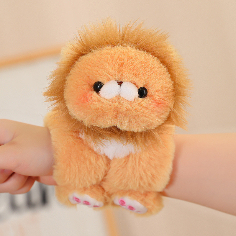 Dễ thương và vui nhộn gấu bông Capybara kẹp tay đồ chơi sang trọng mềm nhồi voi sư tử gấu trúc động vật vỗ tay và clasp đồ chơi vòng tròn