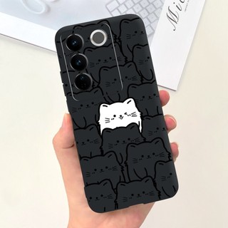Vivo V27e V27 V27Pro Vỏ hoạt hình phi hành gia khủng long mèo dễ thương Vivo V27 Pro V 27 27 27e V2237 V2230 V2231 Vỏ điện thoại mềm Jelly Silicon