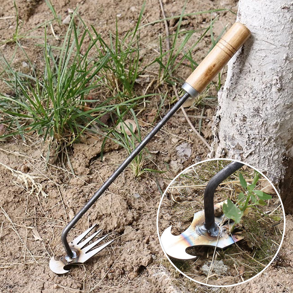 Lazy Weeding Uproot Weeding Dụng cụ tẩy rửa tay đa năng Weed Hoe 4 răng ...