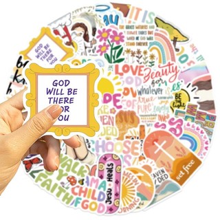 Bộ 50 Chúa Giêsu Kitô Dán Nhiều Màu Sắc Tiếng Anh Graffiti Đề Can Điện Thoại Laptop Hành Lý Nhật Ký DIY