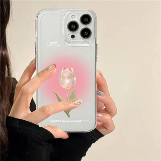 Ốp Lưng Cho Samsung Galaxy A7 2018 A06 Note 10 Lite A81 10 Plus 20 Ultra J6 Plus J2 J7 Prime G530 M23 A72 A73 5G Bao Hoa Tulip Mềm Trong Suốt Mắt Thiên Thần Silicon