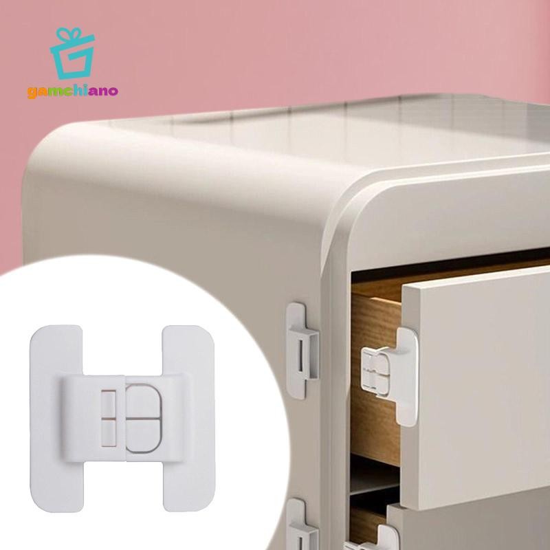 4x Tủ Lạnh Khóa Tủ Đông Nhẹ Không Đục Lỗ Đóng Cửa Tủ Lạnh Đóng Cửa Cho Ngăn Kéo Phòng Khách