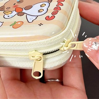 DE Duyên Dáng Capybara Đồng Xu Thay Đổi Phụ Kiện Túi Chống Bụi Tai Nghe Túi Bảo Quản Thanh Thiếu Niên Đồng Xu Tổ Chức