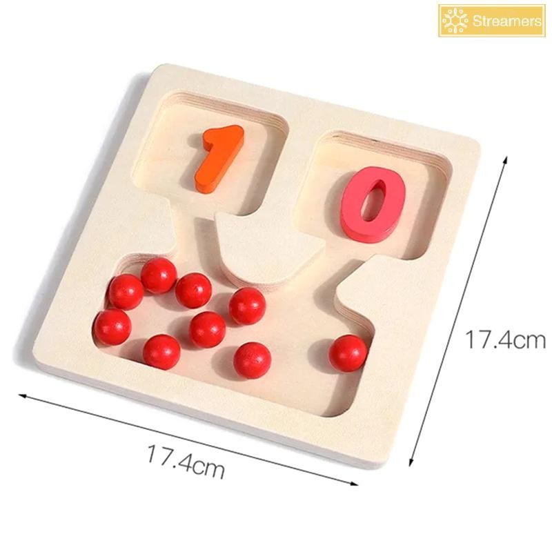Streamers Montessori Toán Đồ Chơi Bằng Gỗ Bổ Sung Trợ Giảng Dạy Mầm Non Học Tập Giáo Dục Đồ Chơi Màu Hạt Phân Loại Ban Dành Cho Trẻ Em Mới