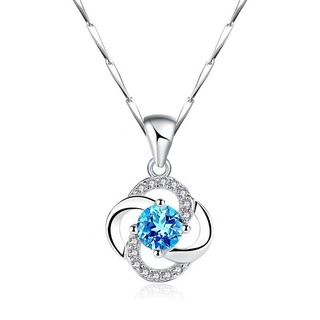 Vòng Cổ Cỏ Bốn Lá Treo Bạc S925 Nữ Dây Chuyền Xương Đòn Đơn Giản Nữ S95
