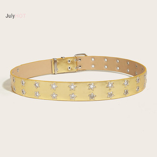 Julyhot Punk Phong Cách Ngôi Sao Twill Dây Đeo Rỗng Ra Da Quần Jean Trang Trí Thời Trang Dây Thắt Lưng Massivedeals
