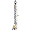 FUJIOU Tóc Giả Tây Tạng Braid, Phong Cách Quốc Gia Tóc Giả Đuôi Ngựa Phần Mở Rộng Tóc, Dây Buộc Tóc Co Giãn Tổng Hợp Ngọt Ngào Tóc Giả Màu Xoắn Bím Nữ