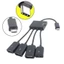 MOON MicroUSB OTG 1 Đến 4 Có Sạc Chuyển Đổi Cho Điện Thoại USB Flash Drive