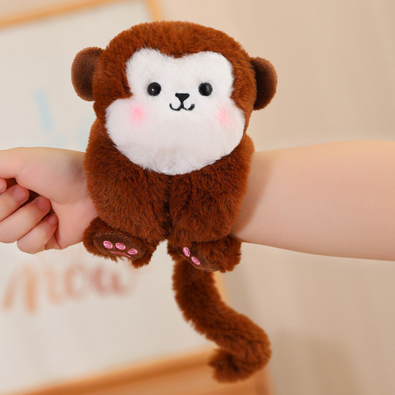 Dễ thương và vui nhộn gấu bông Capybara kẹp tay đồ chơi sang trọng mềm nhồi voi sư tử gấu trúc động vật vỗ tay và clasp đồ chơi vòng tròn