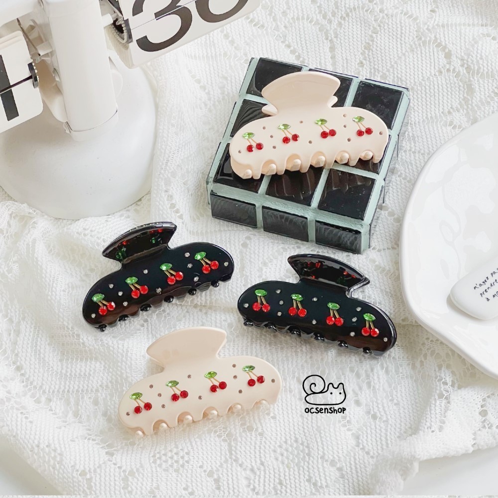 Kẹp càng cua gắn đá Cherry (8cm)