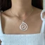 Ở lại Thép không gỉ Vòng Tròn Mặt Dây Chuyền Vòng Cổ Có Thể Điều Chỉnh Xương Đòn Dây Chuyền Trang Trí