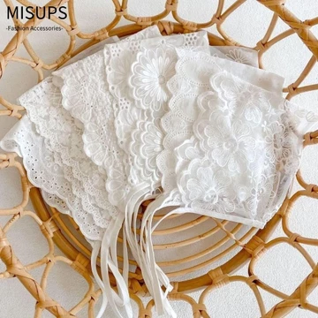 Mũ lưới ren MISUPS, Mũ lưỡi trai thoáng khí mềm mại, Mũ lưỡi trai bé gái Mũ trai có viền Cotton cho bé sơ sinh