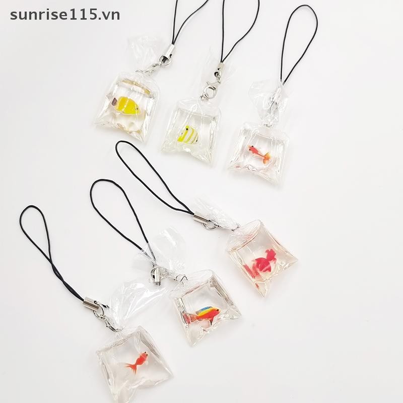 Ssvn Dễ Thương Điện Thoại Quyến Rũ Sáng Tạo Mô Phỏng Cá Vàng Móc Khóa Mặt Dây Chuyền Vỏ Điện Thoại Di Động Mặt Dây Chuyền Ba Lô Phụ Kiện Trang Trí Quà Tặng.