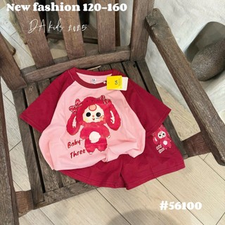 16-28kg (hàng cao cấp) Bộ baby three cho bé gái, Set baby three tai dài size nhỡ DA cho bé gái